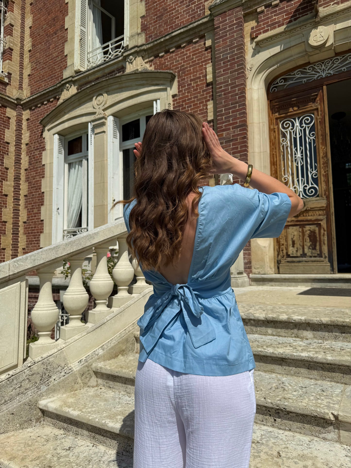 Blouse bleu