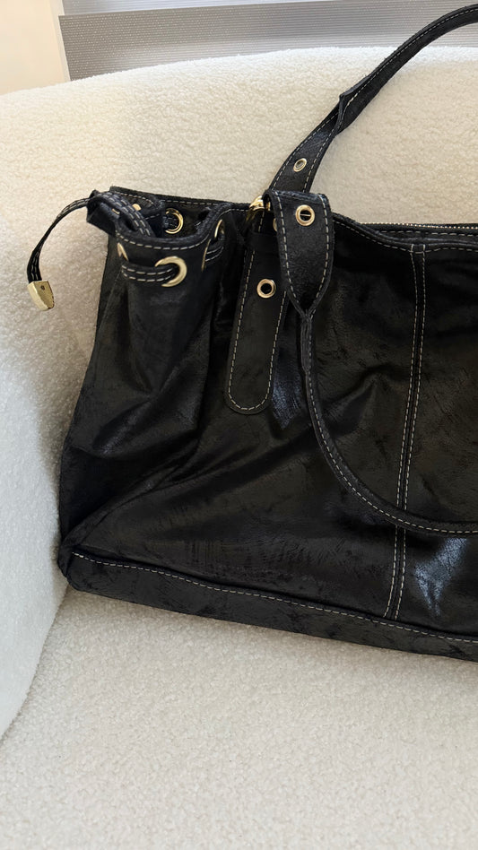 Sac Ava noir brossé