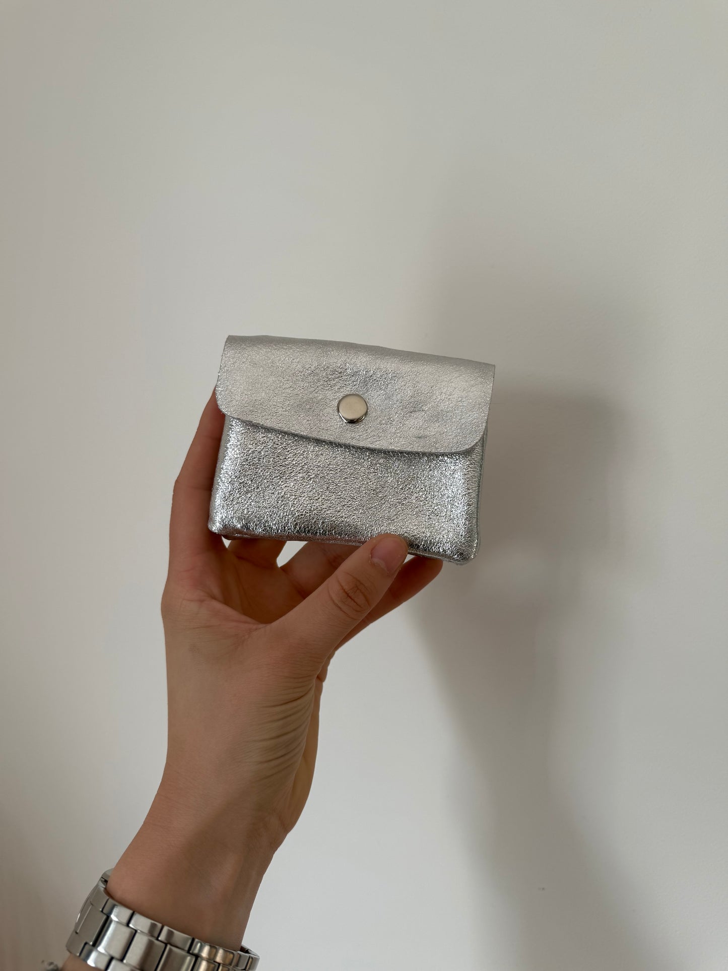Petit porte monnaie argenté