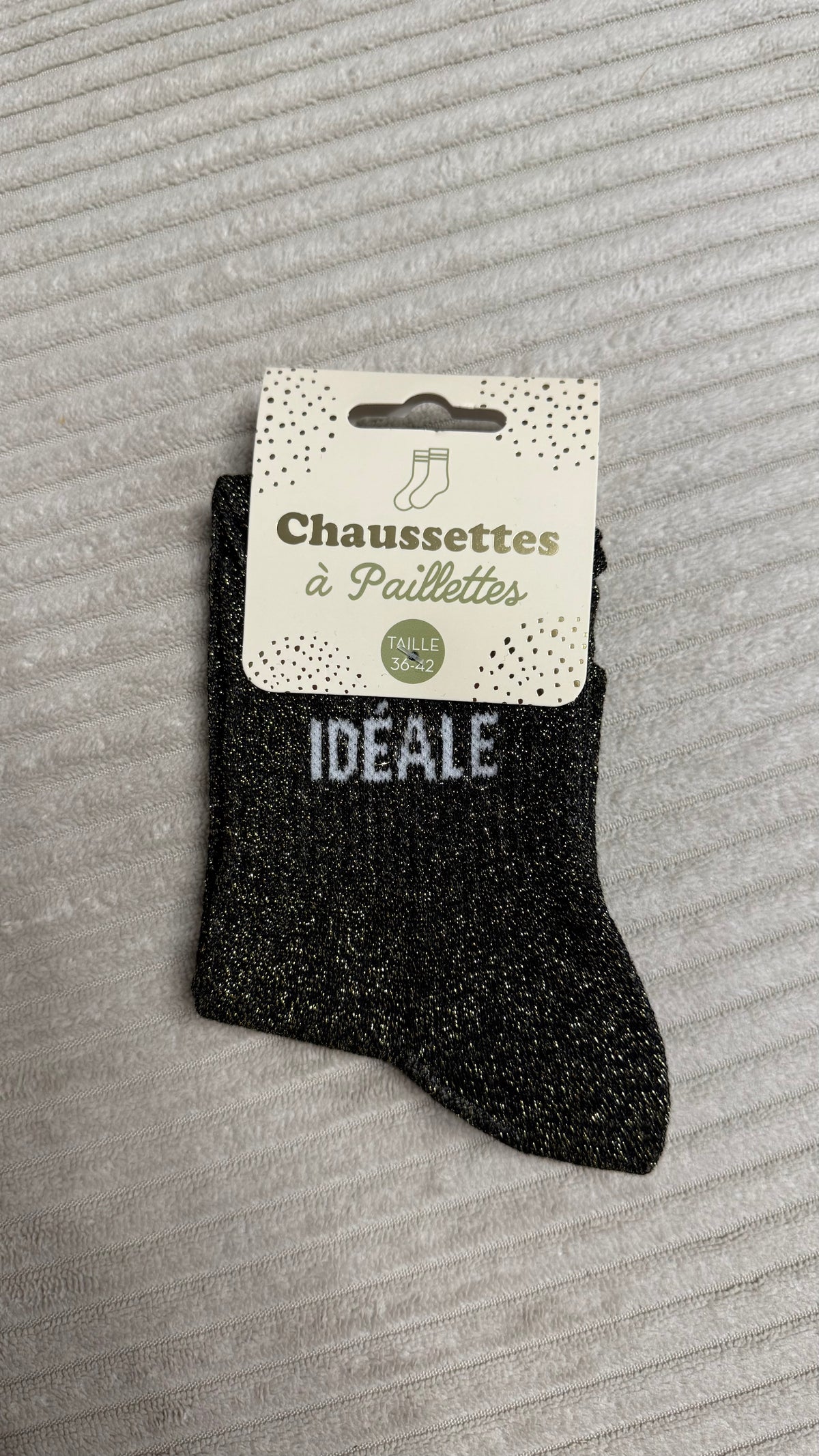 Chaussette à paillettes « Idéale »
