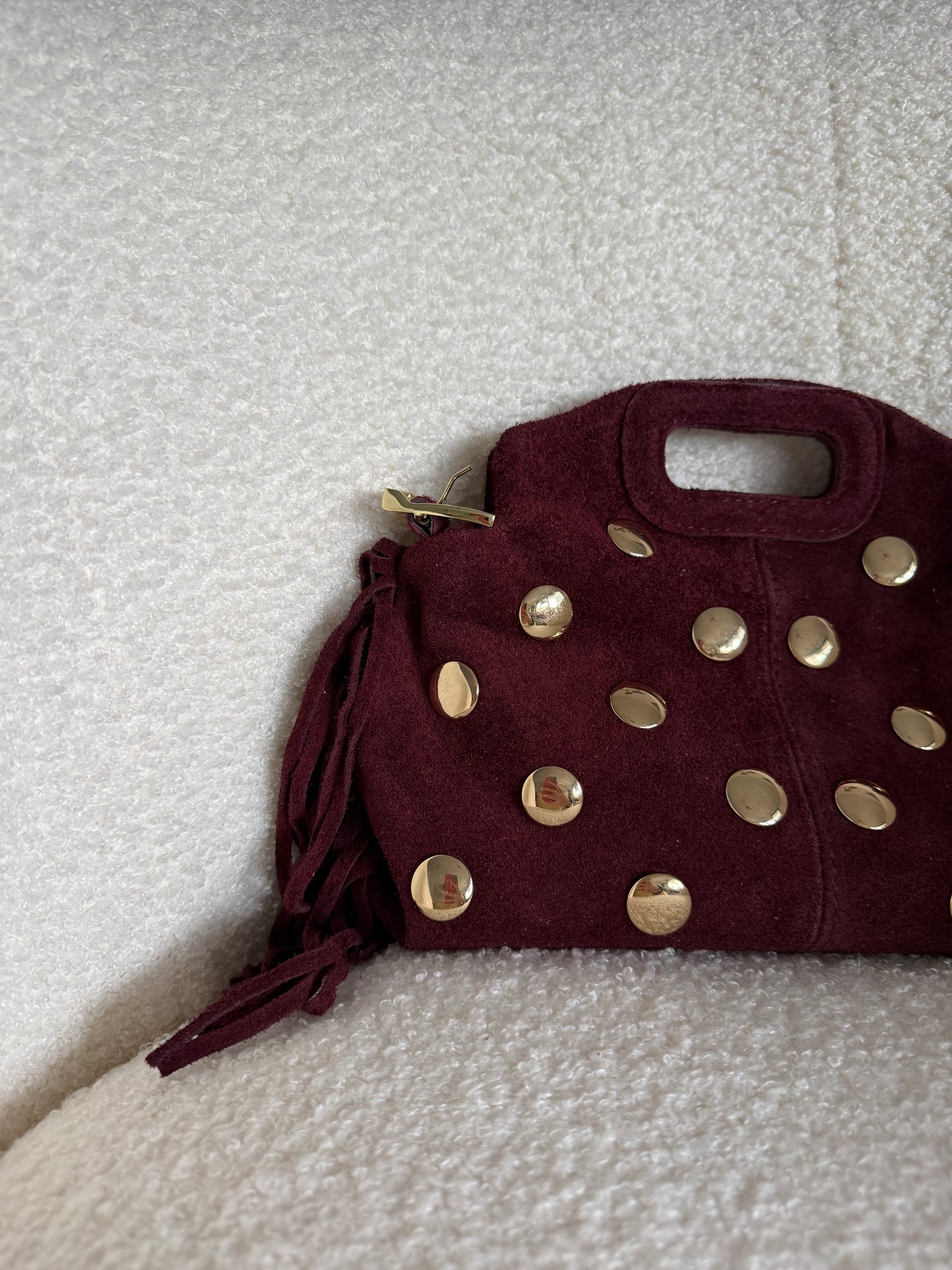 Sac à clous bordeaux