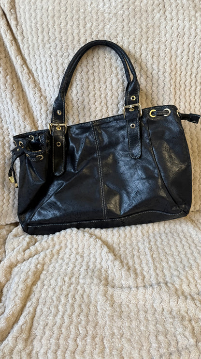 Sac Ava noir brossé