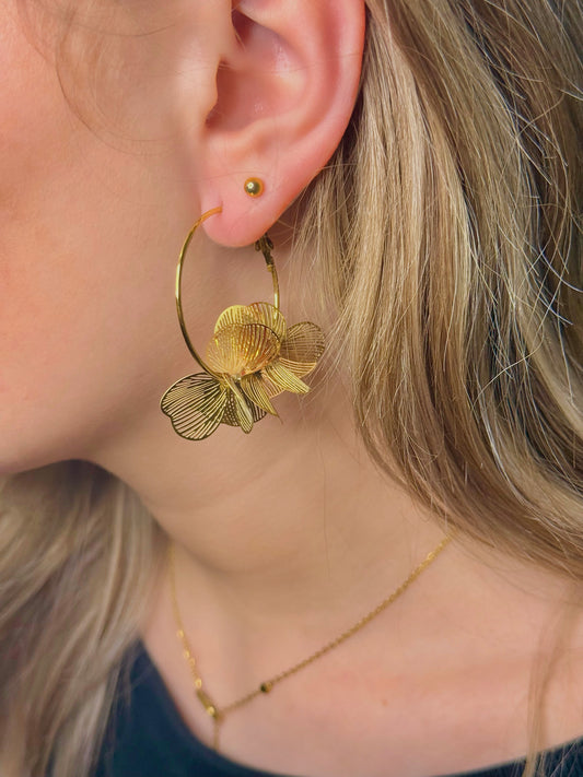 Boucles d’oreilles « Rosy »