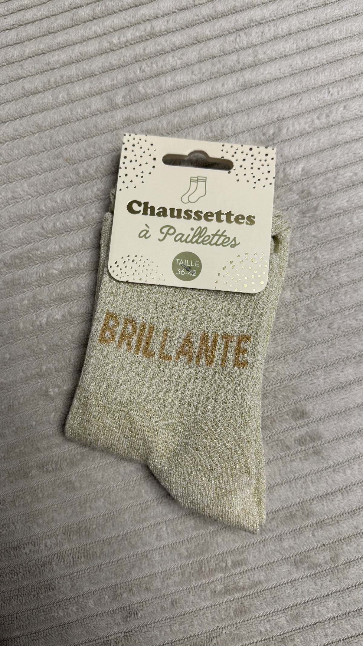 Chaussette à paillettes « Brillante »