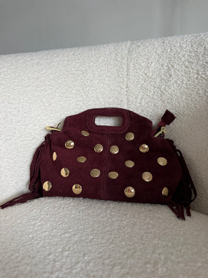 Sac à clous bordeaux