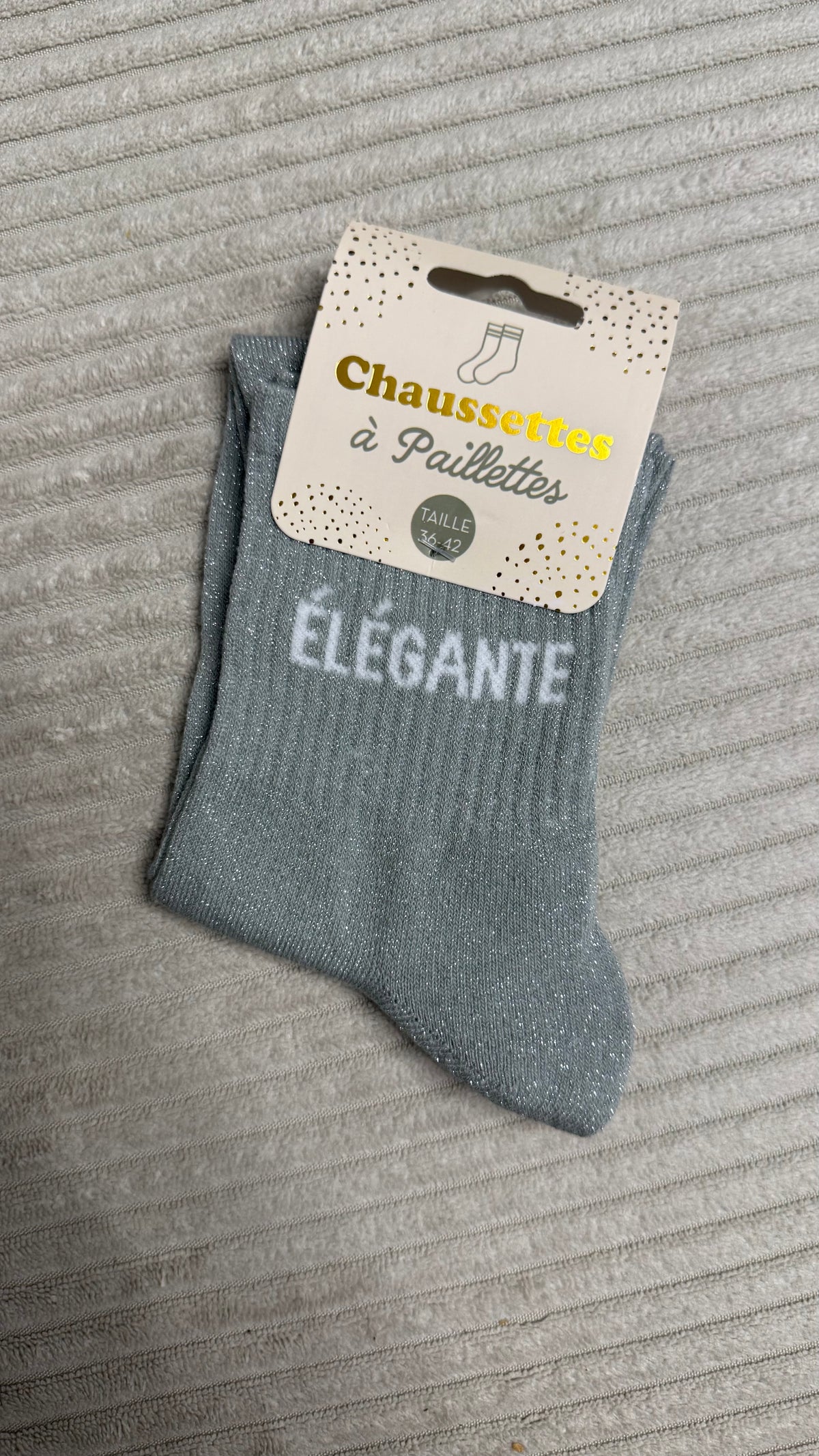 Chaussette à paillettes « Élégante »