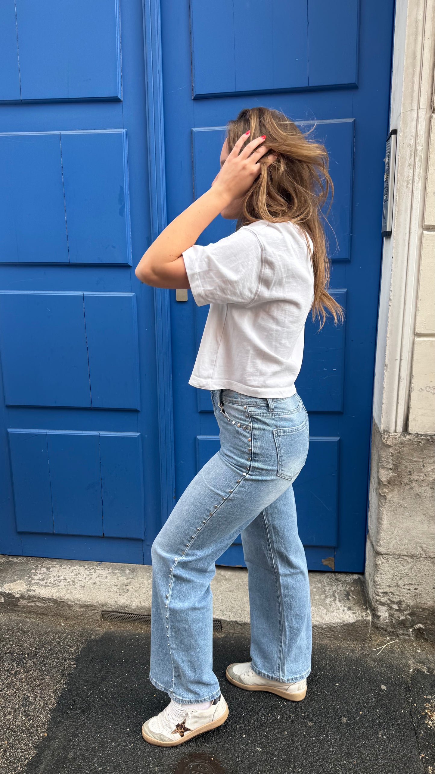 Jeans à clous