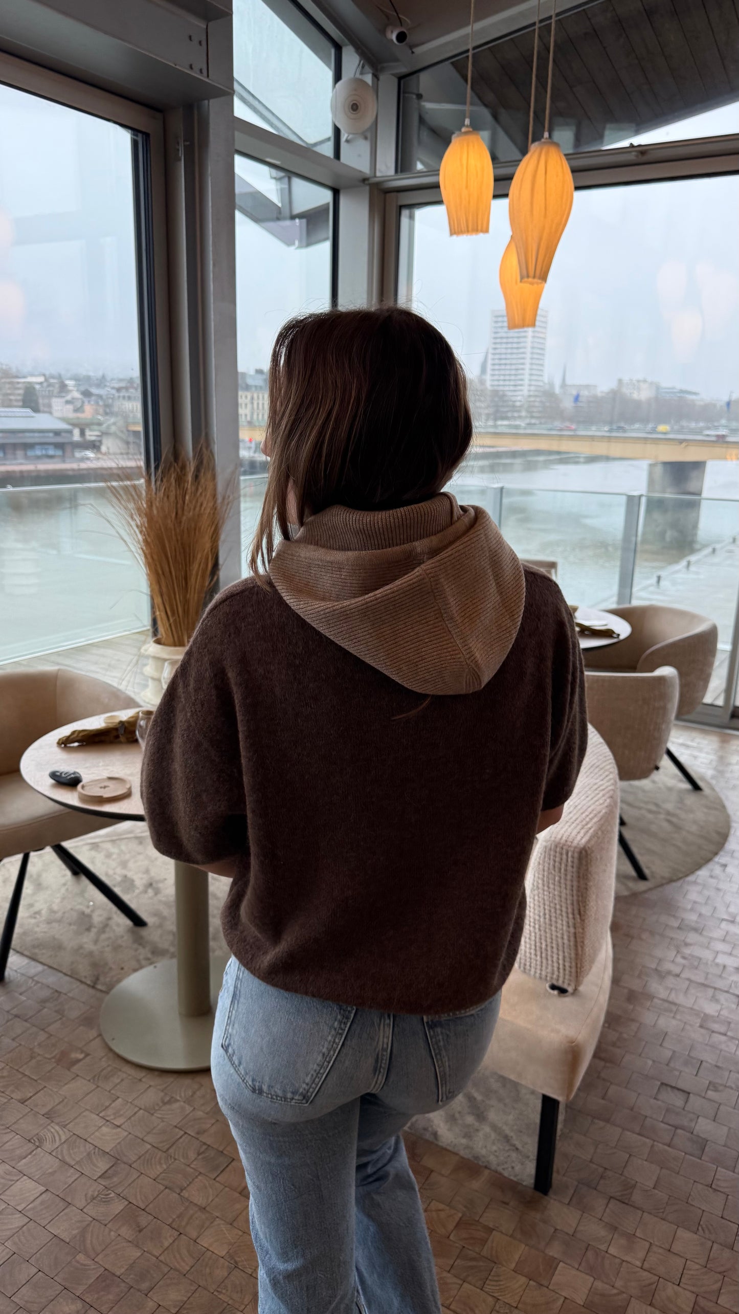 Cagoule taupe