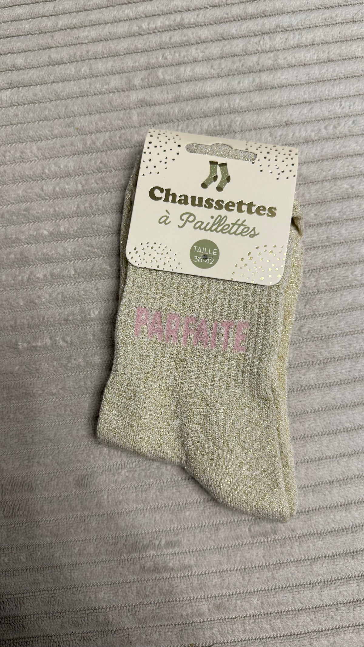 Chaussette à paillettes « Parfaite »