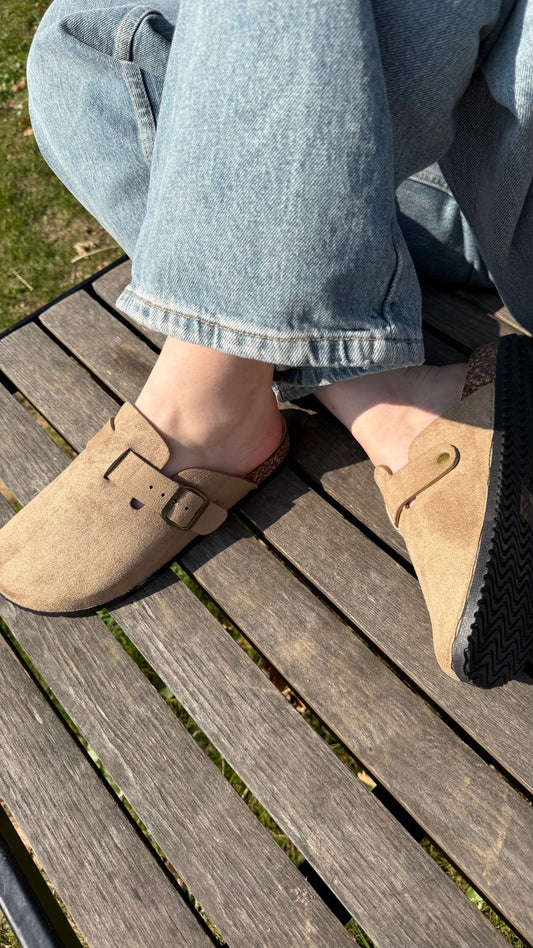 Mules beige