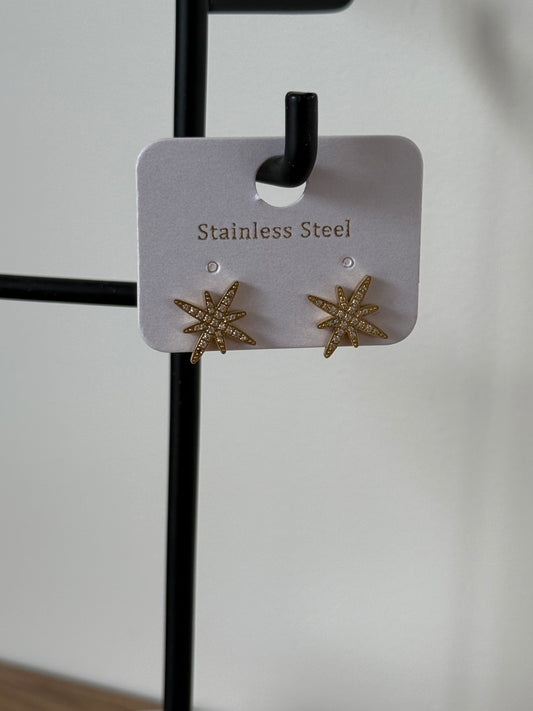Boucles d’oreilles « Neige »