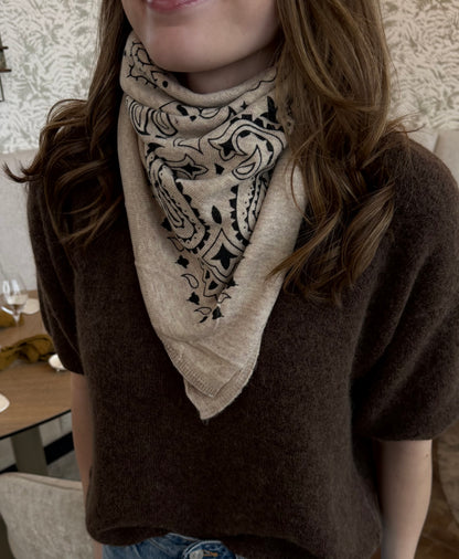 Foulard beige