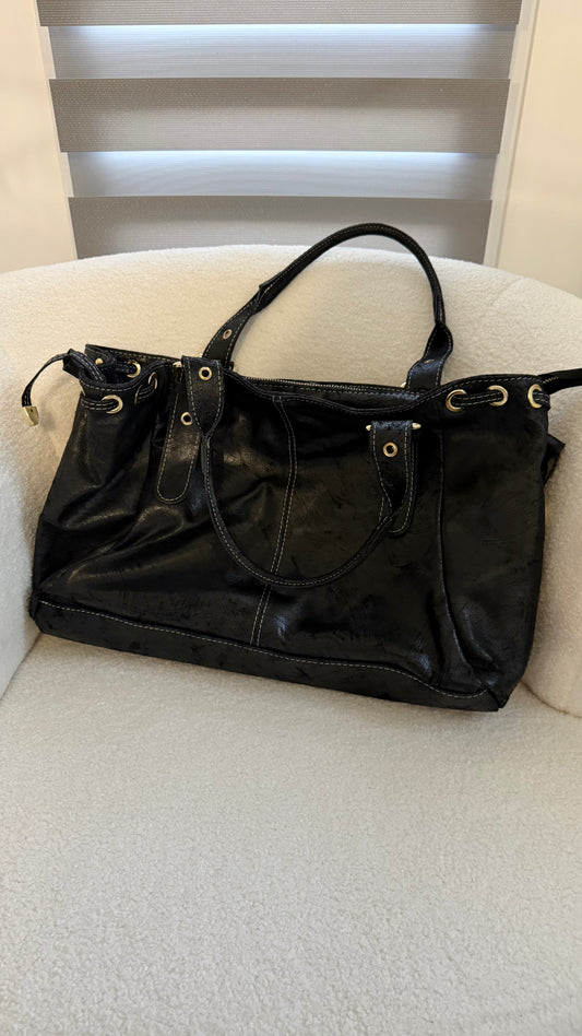 Sac Ava noir brossé